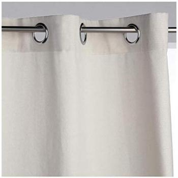 ATMOSPHERA 68005 Cortina con Ollaos, Blanco,