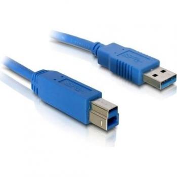 Delock Cable USB 3.0 tipo AB machomacho 3M Azul