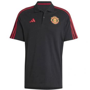 Adidas Manchester United DNA Short Sleeve Polo - Black