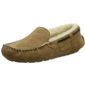 Shepherd MIRRE SLIPPER 21/13782 - Zapatillas de casa de cuero para mujer, color marrón, talla 35.5