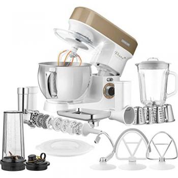 Robot de cocina multifuncional Sencor STM 3787CH 1200W con 6 velocidades y acero inoxidable