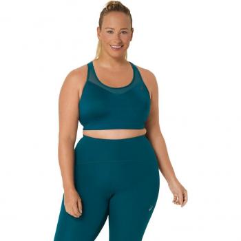 Asics Accelerate Sujetador Deportivo para Mujer - Color Petróleo, con soporte ligero, tejido transpirable, diseño de espalda cruzada y ajuste cómodo