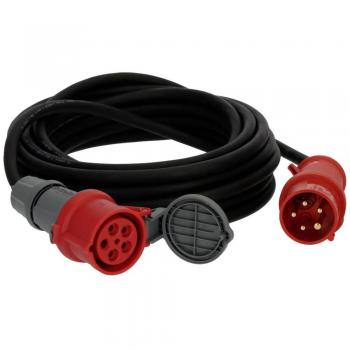 Cable de extensión Brennenstuhl CEE 16 A 10 m Negro con Phasenwender IP44 H07RN-F 5G 2,5 mm²