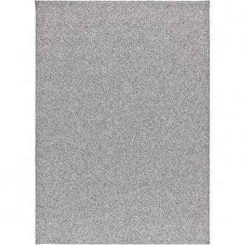 Alfombra Petra Universal XXI, lavable, tejido en bucle, color plata, disponible en tamaños 80x150 cm, 120x170 cm, 160x230 cm y 200x290 cm