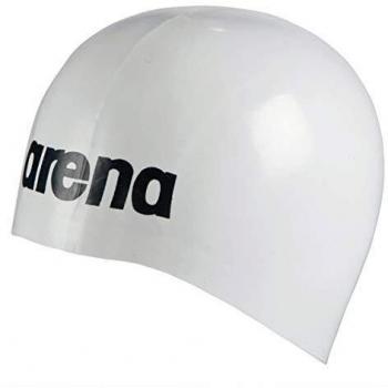 Arena Moulded Pro II Unisex Swim Cap - White - Comfortable Competition Design