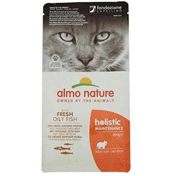 Almo Nature Holistic Maintenance Complete Adult Cat Dry Food with Fresh Oily Fish - 400g