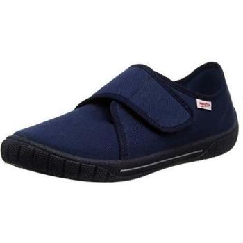 Zapatillas de casa Superfit Bill para niños, color azul noche/rojo/blanco, talla 36
