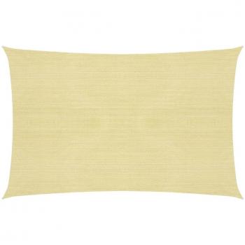 Toldo de vela HDPE beige 160 g/m² 2,5x3,5 m