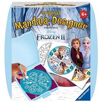 Set Creativo Mini Mandala Disney Frozen 2 Ravensburger - Aprende a Dibujar con Anna y Elsa, Incluye Plantillas para Mandalas Coloridos, Recomendado para Niños a Partir de 6 Años