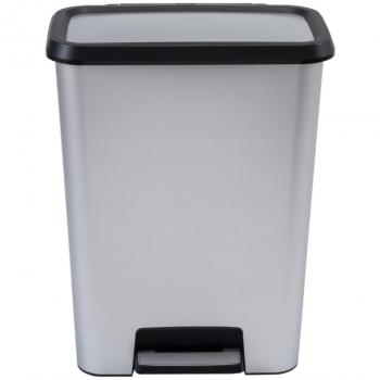 Cubos de basura Curver con pedal 50L metalizado