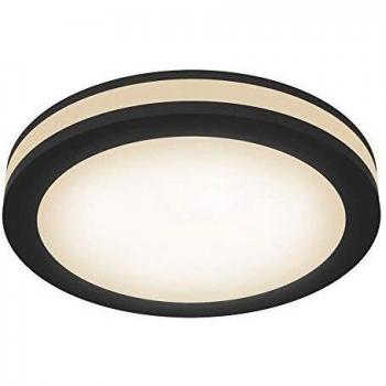 Foco empotrable LED Phanton 12W negro, luz cálida 3000k, estructura de aluminio, diámetro 95mm