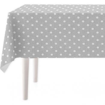 Mantel resinado Dot gris - Protector de mesa impermeable y antimanchas