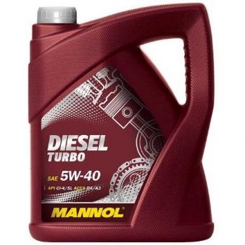 Aceite de Motor Sintético Diesel Turbo MANNOL 5W-40 - 5L (ACEA A3/B4, API CI-4/SN)