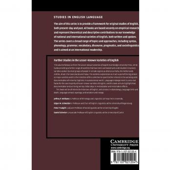 Estudios Avanzados en las Variedades Menos Conocidas del Inglés (Estudios en Lengua Inglesa)