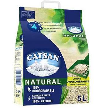 Arena Vegetal Aglomerante para Gatos Catsan 5L