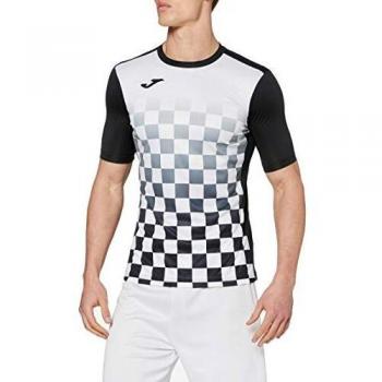 Joma Flag M/C Camiseta Equipamiento, Hombre, Negro/Blanco, 2XL-3XL