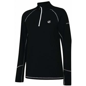 Dare 2b Involved Core Stretch Lightweight Warm Backed Quick Drying Half Zip Fleece Capa Intermedia elástica, Mujer, Negro, 42