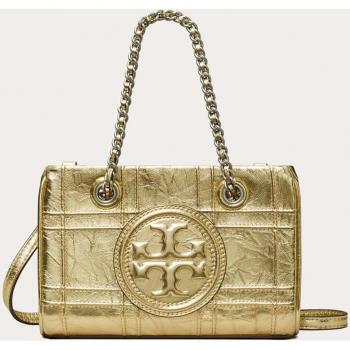 Tory Burch Metallic Leather Crossbody Bag - Gray - One Size