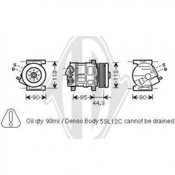 Compresor de aire acondicionado DIEDERICHS DCK1217
