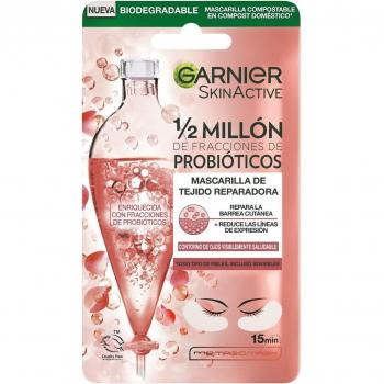 Garnier SkinActive Hydra Bomb Mascarilla de Tejido para Ojos Reparadora con Probióticos, 2 Parches