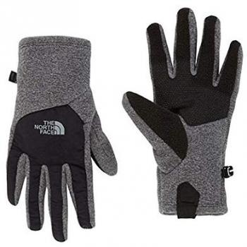 The North Face W Denali Etip Glove Guantes, Mujer, Medium Grey Heather/TNF Black, L