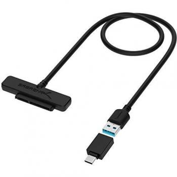 Sabrent USB 3.1 (Type-A) to SSD / 2.5-Inch SATA Hard Drive Adapter [Optimized For SSD, Support UASP SATA III] (EC-SS31)