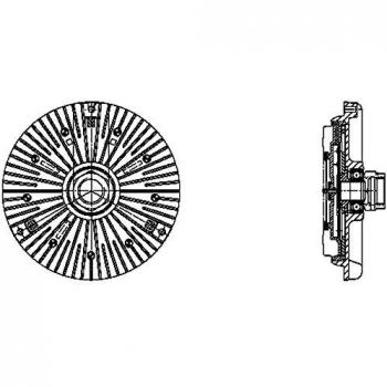 Embrague viscoso para ventilador de radiador AUDI A6 (Ref: 8MV 376 734-451)