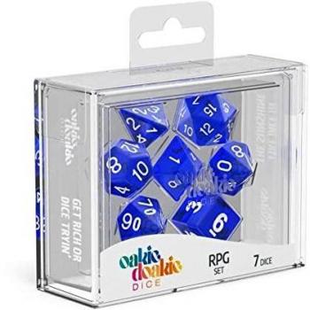 Oakie Doakie Dice RPG Dice Dados, Unisex, Azul, 102mm x 79mm x 36mm
