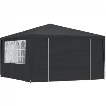 vidaXL Professional Party Tent with Side Walls 4x4 m Anthracite 90 g/m