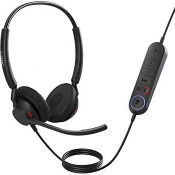 Jabra Engage 40 Mono MS Auriculares Alámbricos con Diadema, USB-A, Control en Cable, para Oficina/Centro de Llamadas - Negro