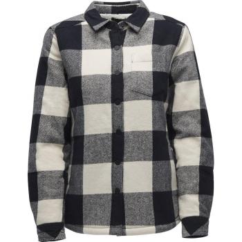 Black Diamond Women's Project Lined Flannel Long Sleeve Shirt - Black/Off White Plaid