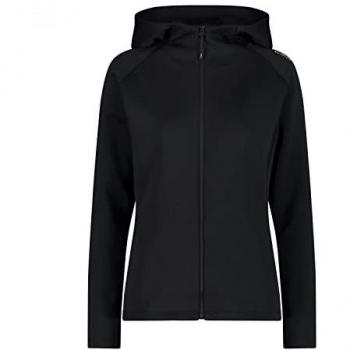 CMP Women's Black Fix Hood Jacket 32c8386