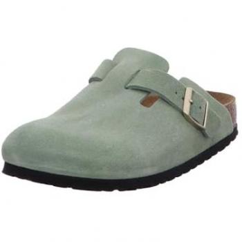 Birkenstock Boston Soft Footbed Women's Clogs in Green, Size 11 US