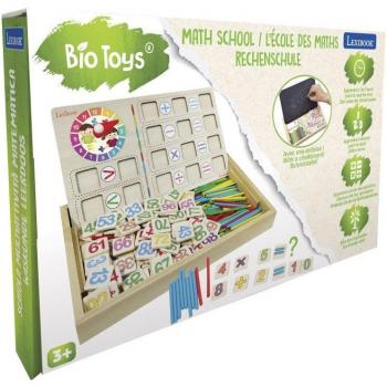 LEXIBOOK - Caja de madera para aprender matemáticas con pizarra