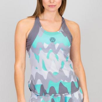 Camiseta Sin Mangas Bidi Badu Good Vibes Logo Chill Gris