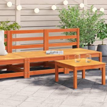 vidaXL Garden Sofas Armless 2 pcs Wax Brown 70x70x67 cm Solid Wood Pine