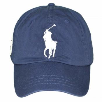 Polo Ralph Lauren Big Pony Logo Baseball Cap - Unisex, Navy Cotton Twill
