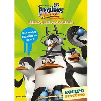 Los pingüinos de Madagascar. Libro para colorear: Equipo pingüino