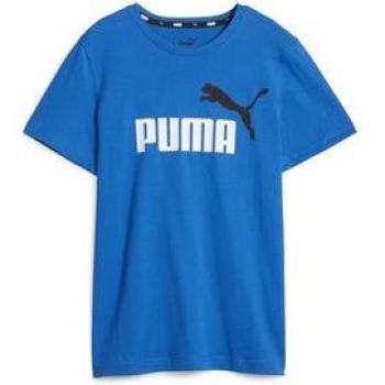 Camiseta de Manga Corta Infantil Puma Ess+ 2 Col Logo Azul