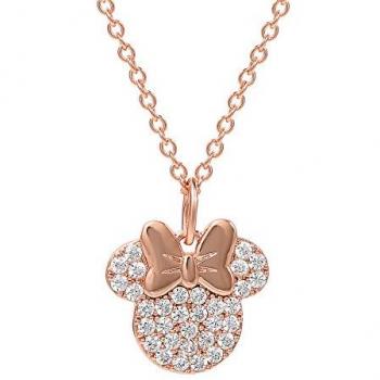 Mickey & Minnie Mouse Gold-Plated Women's Necklace