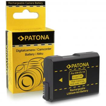 PATONA Bateria EN-EL14, decodificación Completa Compatible con Nikon P7700, P7800, D3400, D5500, D5600
