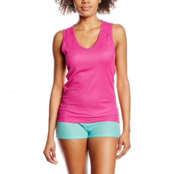 Odlo Singlet V Neck Cubic para Mujer, Mujer, Unterhemd Singlet V Neck Cubic, Rosa, Extra-Large