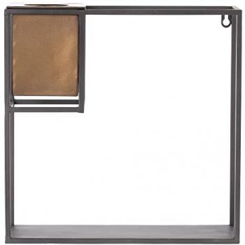 Estantería 36 x 12 x 36 cm Negro Dorado Metal