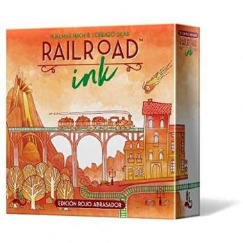 Asmodee - Railroad Ink: Edición rojo abrasador - Español