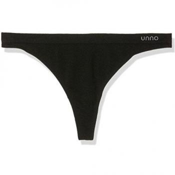 Unno - Tanga sin costuras para mujer, lot de 2, color Negro/Negro, talla L/XL