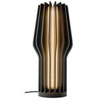 Lámpara de mesa LED recargable Eva Solo Radiant, 25 cm, negra, caucho, IP44