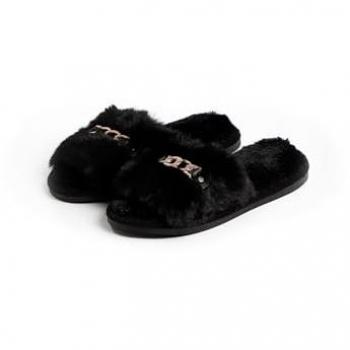 Pantuflas Cadena Negros Admas para Mujer