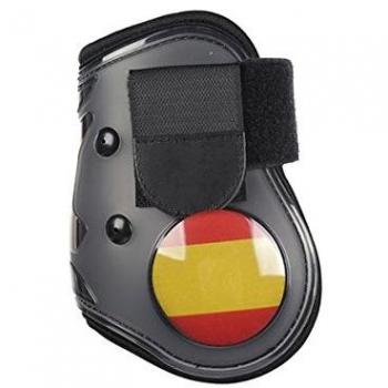 HKM Flag Spain - Tapas de protección para la Pierna Trasera, Sangre Pura y Sangre Caliente