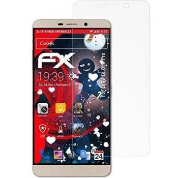 3 x atFoliX Anti-Choque Lámina Protectora de Pantalla LeTV Le One Pro Antichoque Película Protectora - FX-Shock-Antireflex