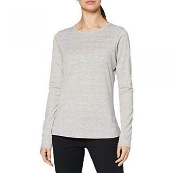 Berghaus Camiseta de Manga Corta Explorer Optic Crew Tech para Mujer, Mujer, 4A000878DP1, Niebla del Puerto/Cayenne, 40